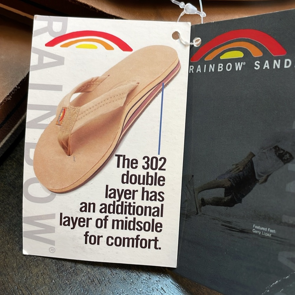 Rainbow double layer flip flops-color is dark brown - Picture 7 of 7